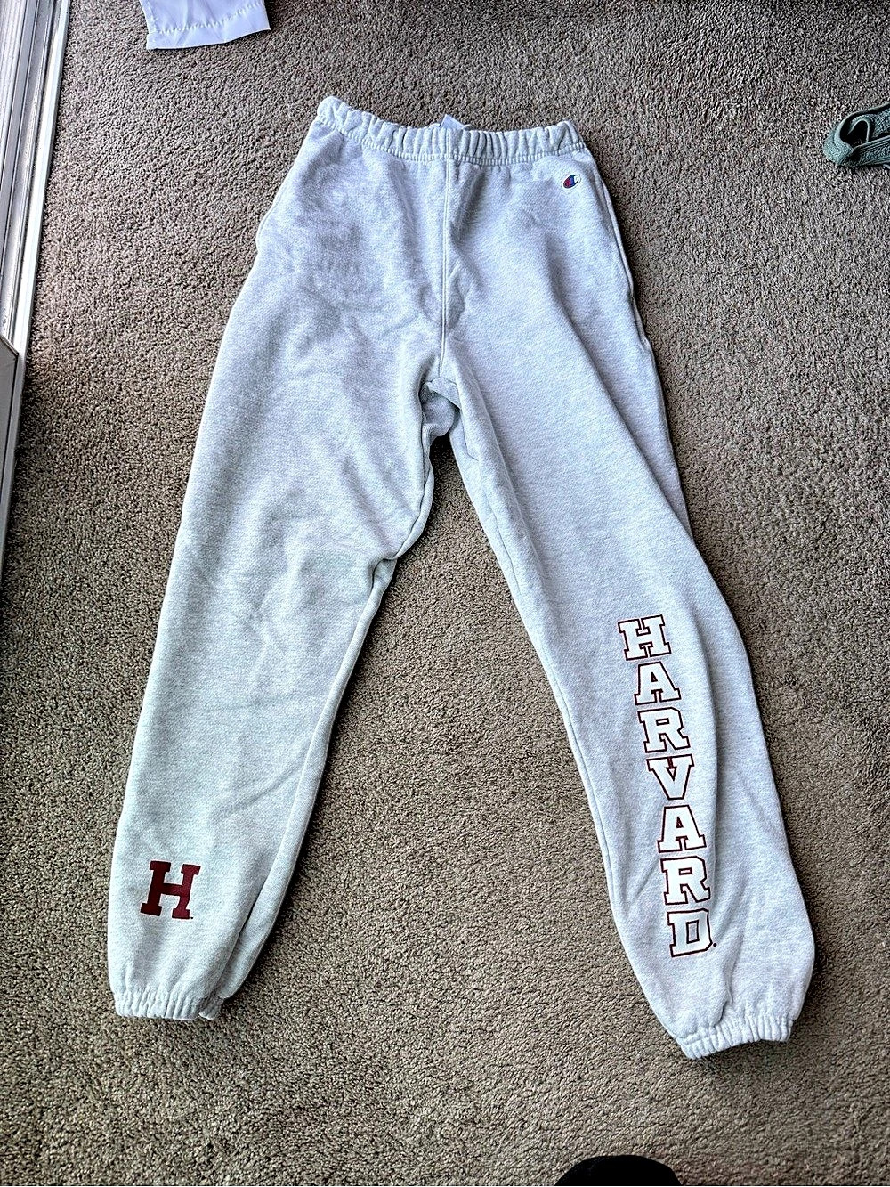 Champion Harvard University Champion Sweatpants Gray Size Small